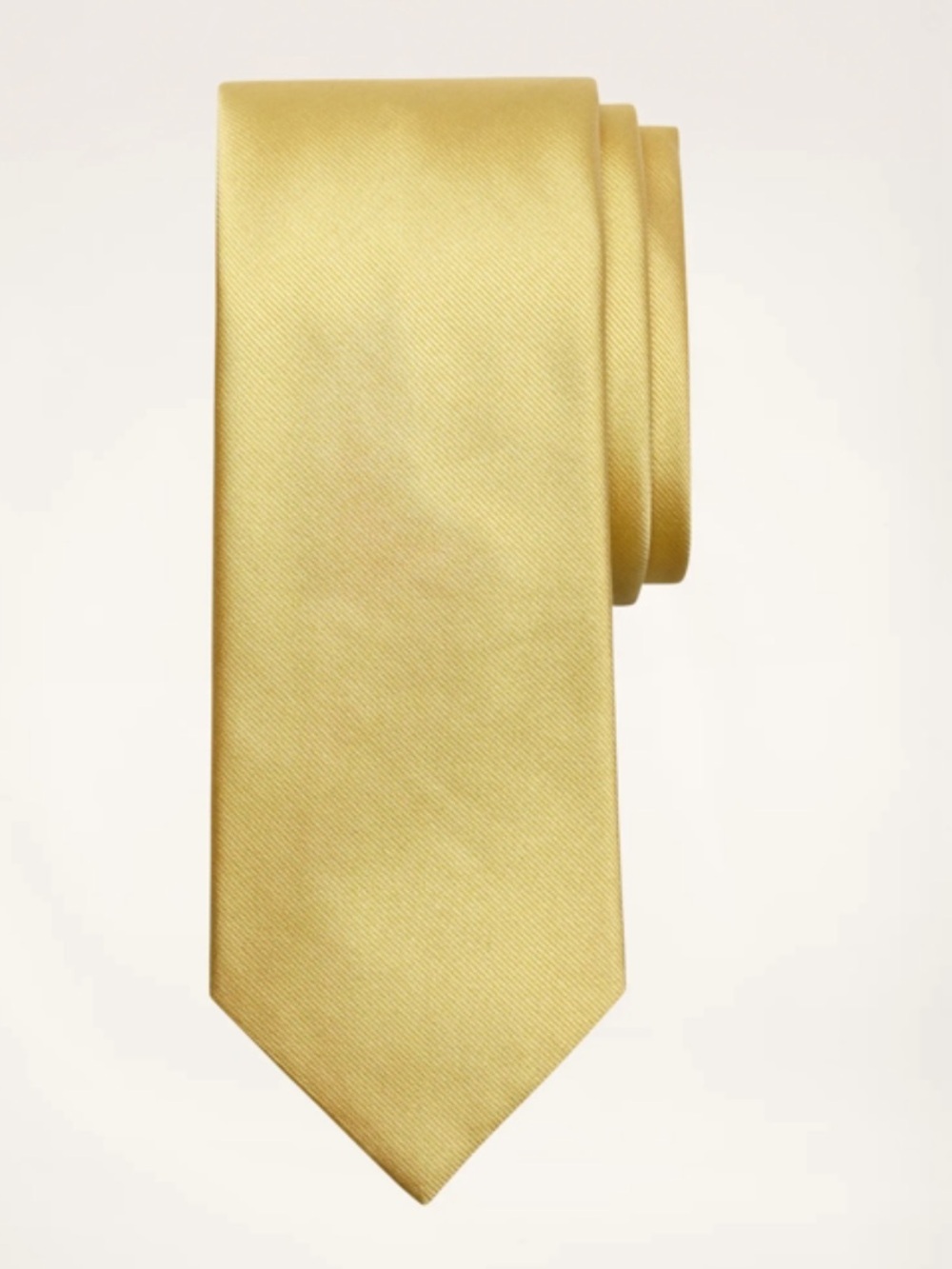 Vintage Ralph Lauren Solid Gold Silk Men's Tie